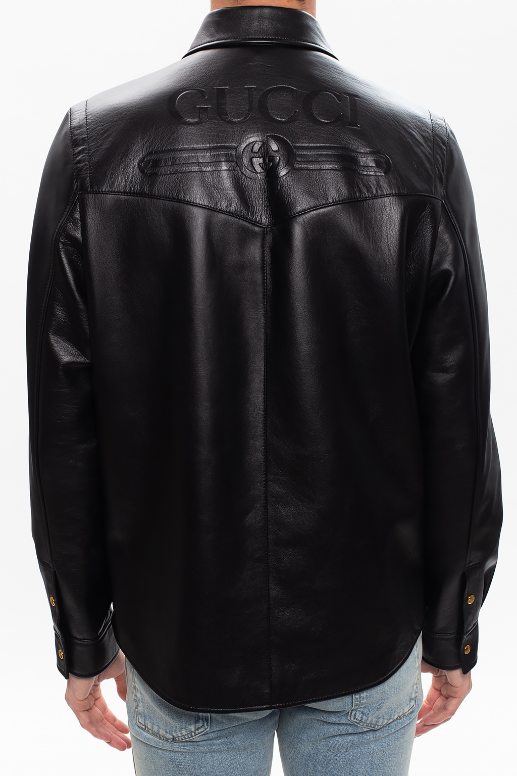 Gucci 2024 leather shirt